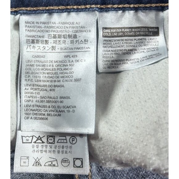 Levi's 712 Jeans Women's Size 33 Blue Slim Fit Mid-Rise Stretch Denim Preowned - Picture 6 of 8